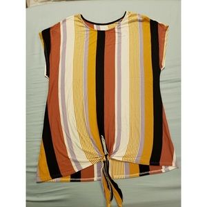 NWOT Long striped shirt